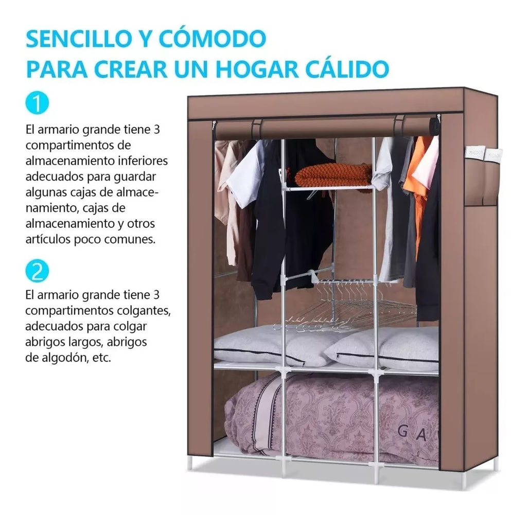 Combo Armario 3 Puestos + zapatero 9nivele
