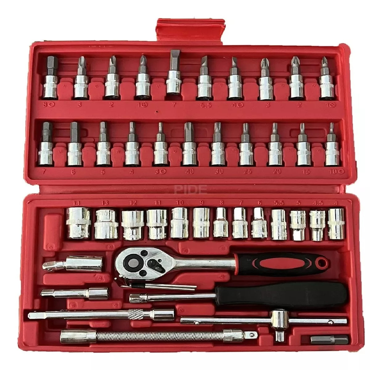 Combo Cargador Bateria 12v Rachets 46pz