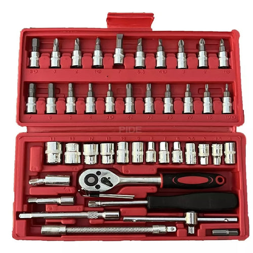 Combo Cargador Bateria 12v Rachets 46pz